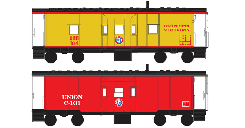 Union Railroad Caboose Decals