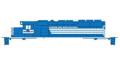 Cumberland Mine 3 Stripe Locomotive Decals