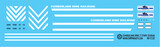 HO Scale - Cumberland Mine 2 Stripe Locomotive Decals