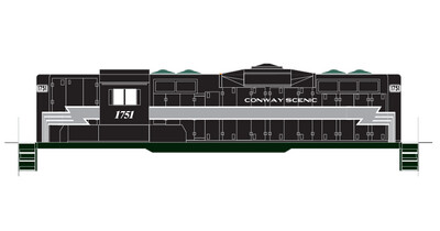 Conway Scenic Railroad GP9 #1751 Locomotive Decals (NYC Style)