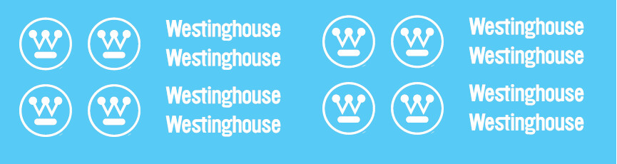 Westinghouse Logo Decals 48in White