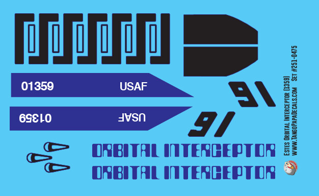 Estes Oribtal Interceptor Decal Set (1359)