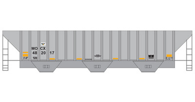 Mosaic Phosphate 3 Bay Covered Hopper v1 Decals