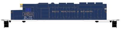 Reading Northern BMR Heritage SD40-2 Locomotive Decals