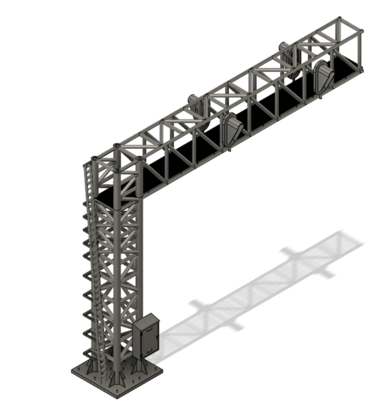N Scale - Signal Tower 2 Track 33mm