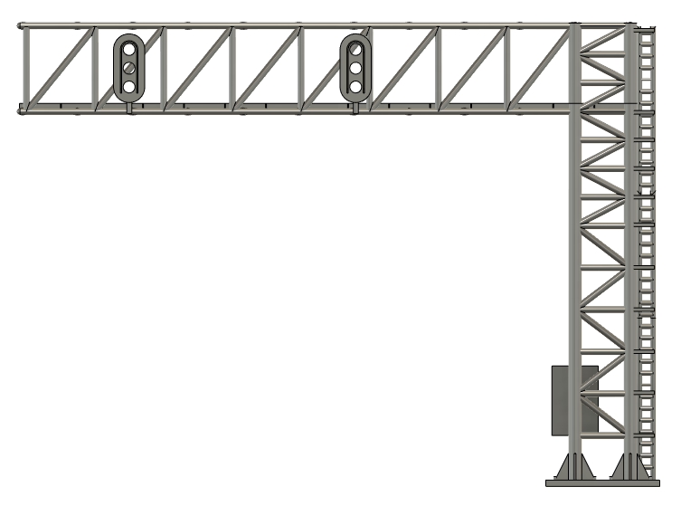 N Scale - Signal Tower 2 Track 33mm