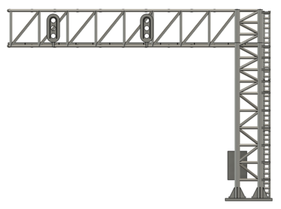 N Scale - Signal Tower 2 Track 33mm