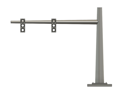 N Scale - Traffic Light Tapered Pole 2 Light (Qty 2)