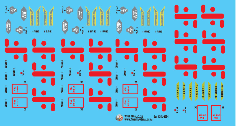 V Ship Decals 1:24 Scale