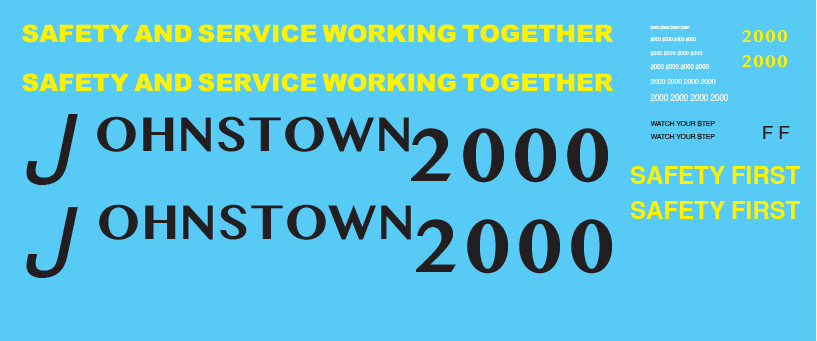 Johnstown 2000 Decals