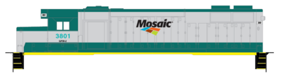 N Scale - Mosaic Phosphate GP38 Locomotive Decal Set