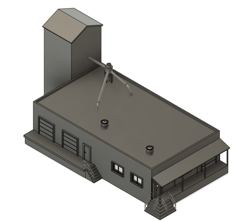 N Scale - Feed Mill