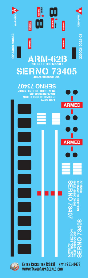Estes Recruiter Decal Set