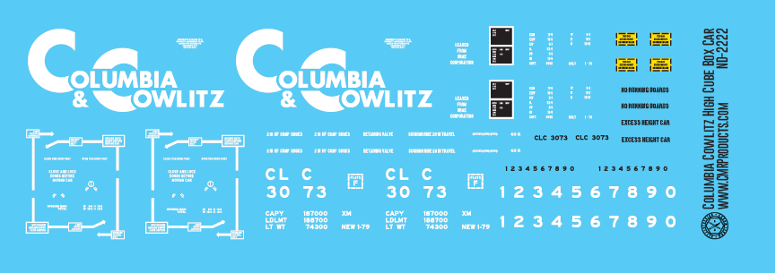 Columbia & Cowlitz Railroad High Cube Box Car