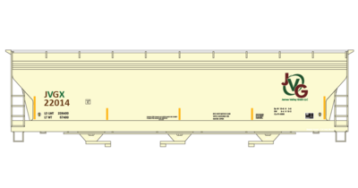 James Valley Grain Covered Hopper Decals