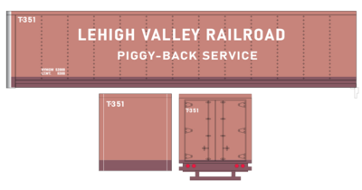 Lehigh Valley Semi Trailer Decal Set