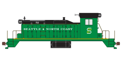 Seattle &amp; North Coast SW1 Locomotive Decals