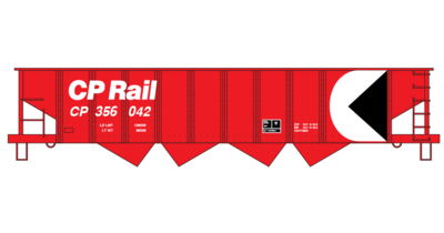 Canadian Pacific 70t Red Open Hopper Decals