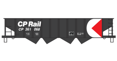 Canadian Pacific 70t Black Open Hopper Decals