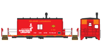 Delaware Lackawanna Operation Life Saver Caboose Decals