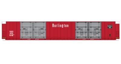 Chicago Burlington Quincy 8 Door Auto Parts Box Car Decals