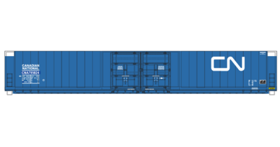 Canadian National 4 Door Blue Patched Auto Parts Box Decals