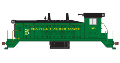 Seattle &amp; North Coast SW1200 Locomotive Decals