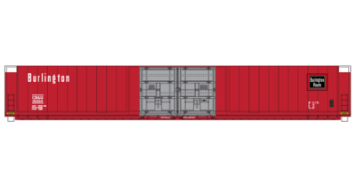 Chicago Burlington Quincy 4 Door Auto Parts Box Car Decals