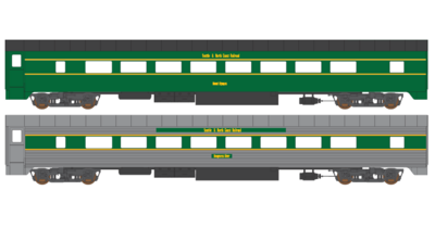 Seattle &amp; North Coast Passenger Car Decals