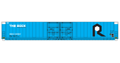 Rock Island Blue 4 Door Auto Parts Decals