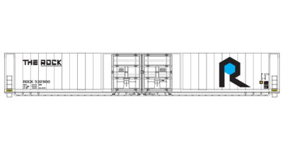 Rock Island White 4 Door Auto Parts Decals
