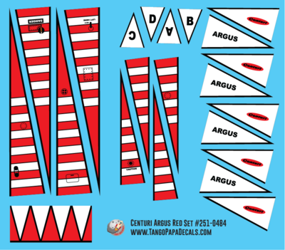 Centuri Argus Decal Sheet Red