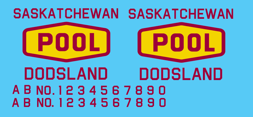 Grain Elevator - Saskatchewan Pool - Dodsland Decals