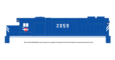 Missouri Pacific GP38-2 Eagle Logo Large Number Decals