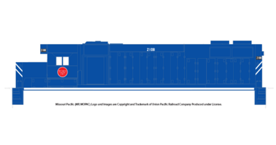 Missouri Pacific GP38-2 Round Logo Small Number Decals