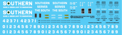 HO Scale - Southern 8 Door Auto Parts Serves the South Decals