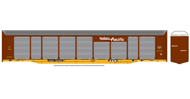 Southern Pacific Bi Level Autorack Decals