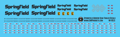 Springfield Modern 53ft Semi Trailer Decals