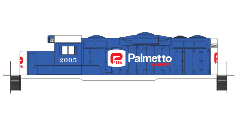 Palmetto Railway GP20 Locomotive Decals