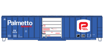 Palmetto Railway Large Logo Box Car Decals