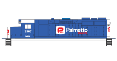 Palmetto Railway (WRIX) GP35 Locomotive Decals