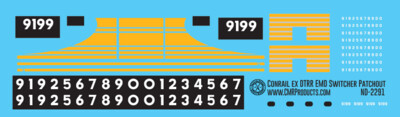Conrail ex DTRR EMD Switcher Decals