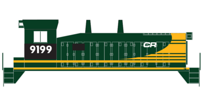 Conrail ex DTRR EMD Switcher Decals