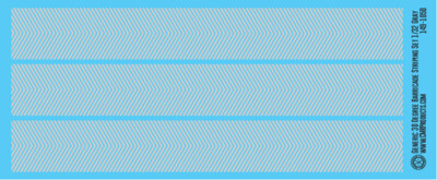 Generic 30 Degree Barricade Striping Decal Set Gray