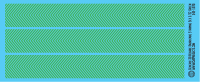 Generic 30 Degree Barricade Striping Decal Set Green