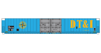 Norfolk Southern (NS) 86ft 4 Door Box Car ex DTI Patchout 1