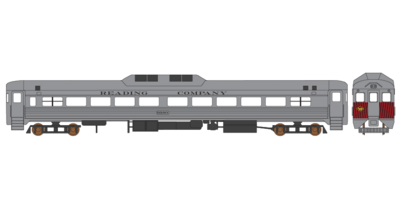 Reading Railroad RDC Red Safety Stripe Decals
