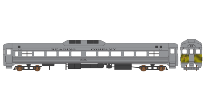 Reading Railroad RDC Yellow Safety Stripe Decals