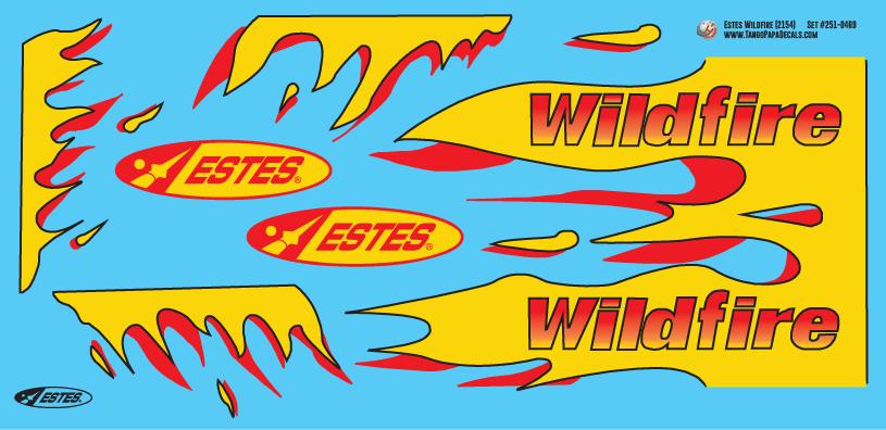 Estes Wildfire (2154) Decals