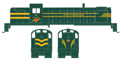 Lehigh &amp; Hudson River Railroad RS3 Locomotive Decals